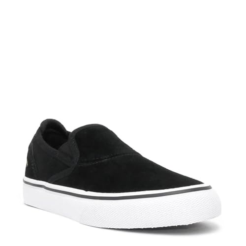 [�G�����J] SHOES �V���[�Y �X�j�[�J�[�i�q���p�j WINO G6 SLIP ON YOUTH BLACK/WHITE/GOLD �X�P�[�g�{�[�h �X�P�{�[ ��/��/�S�[���h 22cm