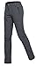 Gouxry Damen-Trekkinghose-Wasserdicht-Wanderhose-Warm-Gefüttert Winter Thermohose Softshellhose Schneehose Skihose Snowboardhose Outdoorhosen mit 4 Reißverschluss Taschen (Grau, XXL)