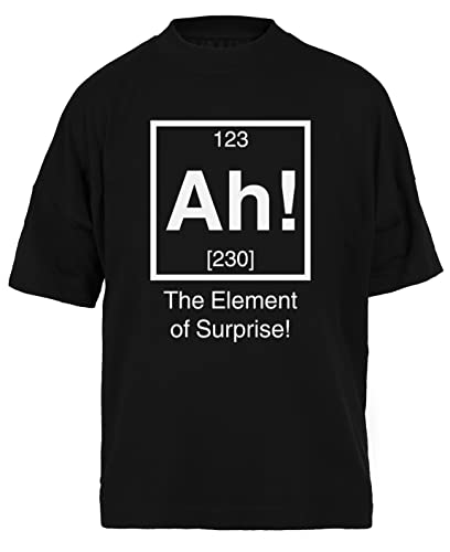 T-shirt ample Element of Surprise noir coupe large anti-inconfort unisexe