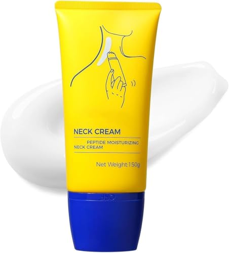 PETSBURG Neck Cream, Anti-Aging Neck Firming Cream with Roller, Hydrating & Tightening Treatment with Collagen,Vitamin C, Hyaluronic Acid, Reduziert Falten Strafft und Glättet (1)