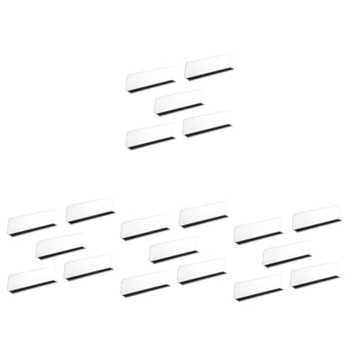 MAGICLULU Magnetische Regaltrenner Aus Kunststoff 9.84X2.56X4.72In 5Er Set Supermarkt Warenteiler Für Stabile Warenklassifizierung Im Haushalt Und Geschäft