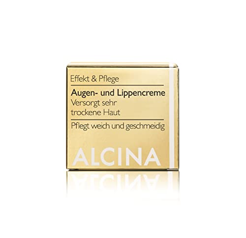 ALCINA Augen- und Lippencreme - 1 x 15 ml - Effekt & Pflege - Intensive Lippenpflege und Augenpflege - Für extrem trockene Haut bei Augen und Lippen