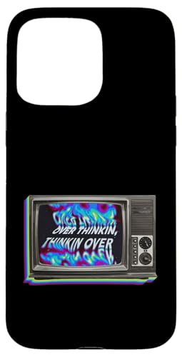 Over Thinking Vintage Tech Oldschool TV ���[���A�f�U�C�� �X�}�z�P�[�X iPhone 15 Pro Max �p