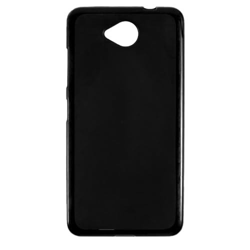 Custodia in TPU Compatibile con Nokia Lumia 650, Cover Protettiva Morbida e Antiurto con Ritagli Precisi e Design Sottile Antigraffio (Nero)