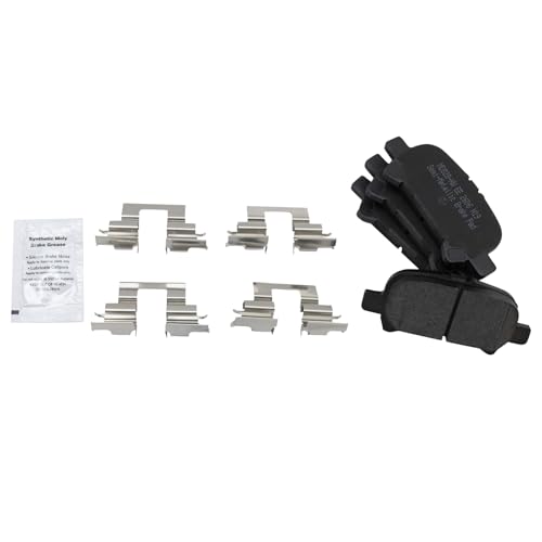 Image of TRQ Rear Brake Pad & Rotor Kit Semi-Metallic Compatible with 2005 Toyota Avalon