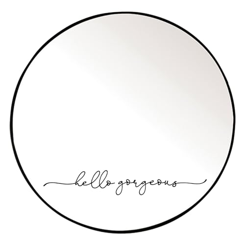 &ldquo;Hello Gorgeous&rdquo; Vinyl Mirror Decal &ndash; 18x2.7 Inch Bathroom Wall Decor Sticker, Inspirational...