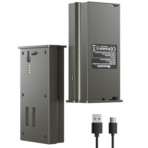Image of New Reveal Lithium Battery Compatible with Reveal Cellular Trail Camera Ultra, Pro 3.0, X, X Pro, X Gen 2.0, X Gen 3.0, XB, SK，Upgraded 6000mAh with LED Meter & Solar Charging - 2 Pack