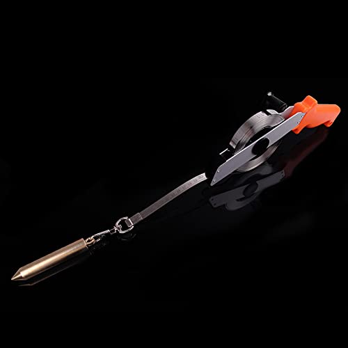 Oil Gauging Tape, Cekegon 20M/66Ft Tape Measure For Oil Tank, Stainless Steel, W/ Laser Engraving Tape, Explosion-Proof Sounding Tape With Brass Plumb Bob #TOP5