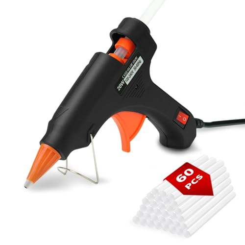AUXHCYL Mini Glue Gun 20W with Glue Sticks