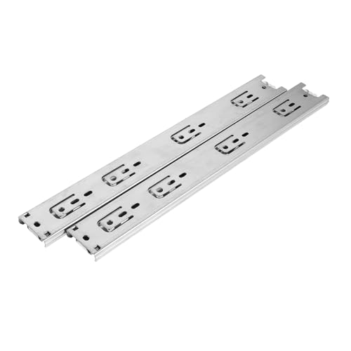 Rails de glissement robustes iplusmile 355 cm coulisses acier tiroir cuisine - 2