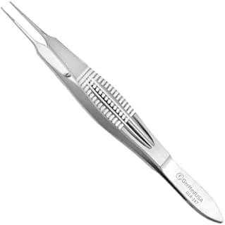 Castroviejo Suturing Forceps Straight, 0.5mm, Tip with Tying Platform, 4 1/4