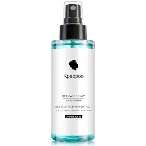 Sea Salt Spray with Aloe Vera Extract for Hair Adds Texture Volume & Fluffy Soft Hold Beach Waves 240ml