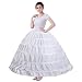 Make you perfect Hoop Skirt Petticoat for Women Crinoline Underskirt 6 Hoops Ball Gown Petticoat¡­