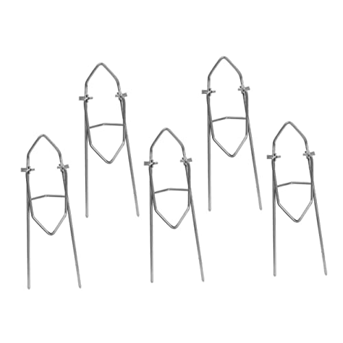 Milisten 1 Juego Soporte De Poste De Mar Equipo De Pesca Polos Soporte para Caña De Pescar En Kayak Pesca Magnética Soporte para Barra De Techo Estante Palos Lona Metal Silver 5 Piezas
