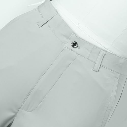 Mens Hidden Expandable Waistband Classic Fit Front Pleated Dress Pant Warm4