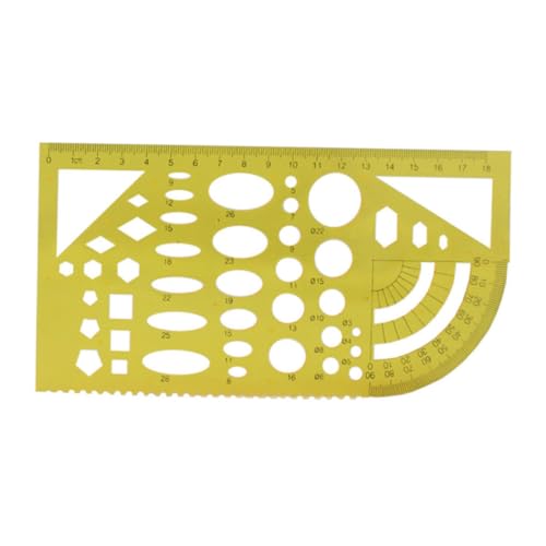 TEHAUX 儿童?空建筑画?塑料?画模板套装 建築用透明幾何定規 多円描画ツール 学校やオフィス用設計測定器