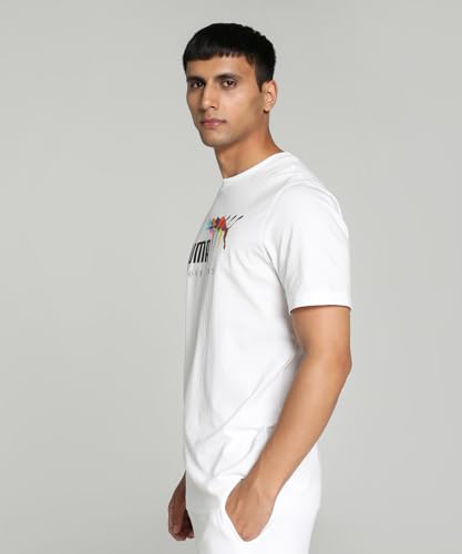 Image of Puma Men's Printed Regular Fit T-Shirt