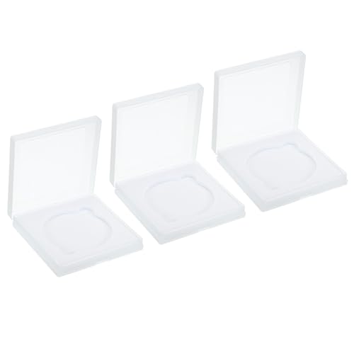 PATIKIL 77mm Lens Filter Case, 3pcs Camera Filter Case Portable Lens Filter Box Water Resistant Dustproof Plastic for Photography Filter Storage