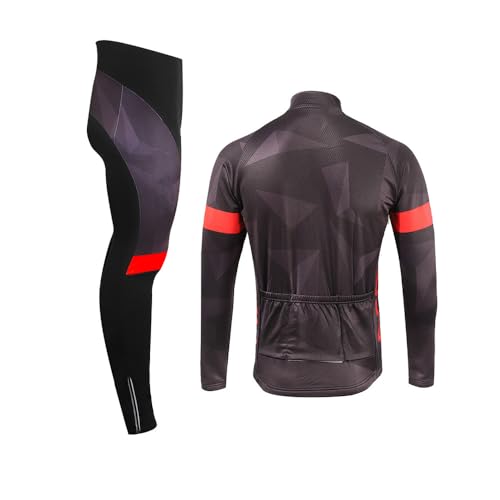Chaqueta ciclismo térmica hombre XL rojo y blanco miniatura 1