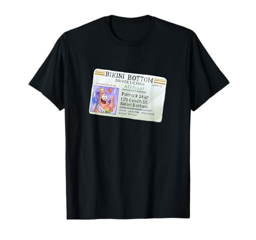 SpongeBob SquarePants Patrick Star Driver License King Logo T-Shirt