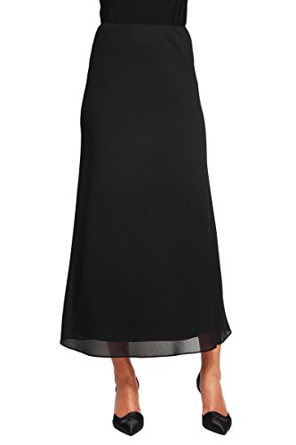 Alex Evenings Women's Line Dress Skirt (Petite Regular Plus Sizes), Black Short, LP