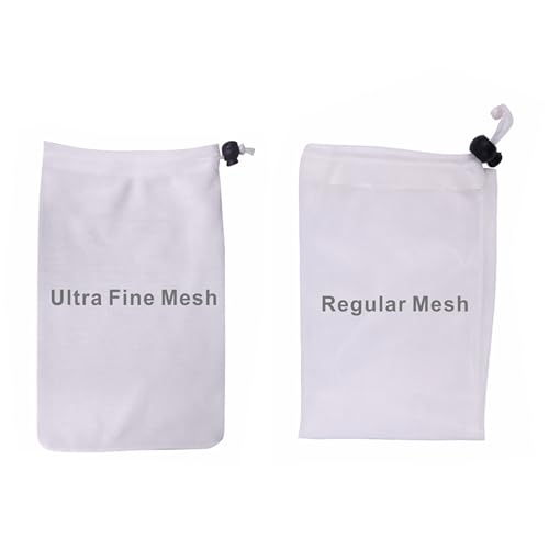 Sepetrel 2pcs Pool Vacuum Replacement Mesh Collection Bags,Includes a Fine Mesh Collection Bag and a Standard Mesh Collection Bag for Collection Bag Vacuum