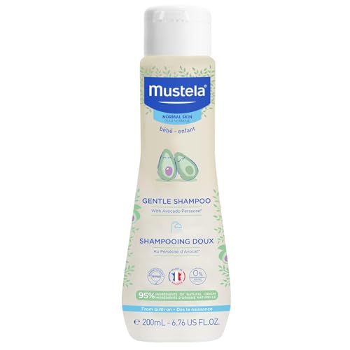 Mustela Hair and Body Wash Cleansing gel 200ml | Ideal for travel from birth on, thoroughly and gently cleanses|maintains the balance of the baby or child skin and delicate scalp.