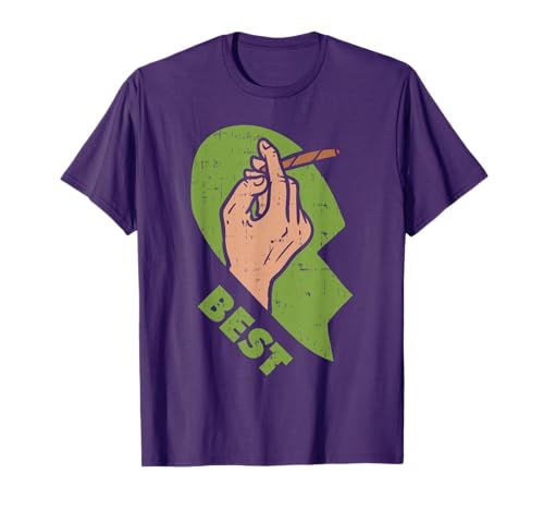 Best Buds Weed Matching Couple Shirt Joint Stoner Friends T-Shirt