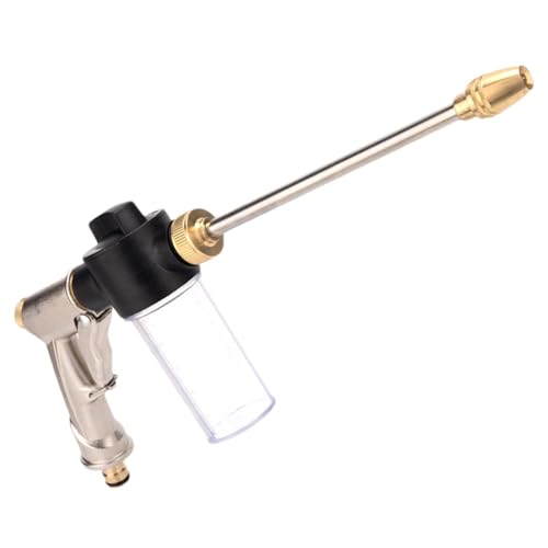 Espuma pulverizadora para coche, lavado de coche, espumas limpiadoras de coche, alta presión avanzada, boquilla de pulverización ajustable y limpieza de acero inoxidable para una limpieza sin esfuerzo