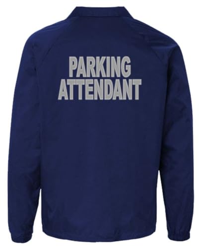 Cold Harbor Service and First Responders Parking Attendant Coaches Jackets Event Staff Men’s and Women’s Windbreaker (US, Alpha, 3X-Large, Regular, Regular, Navy with High Visibility Logos)