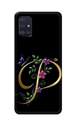 Image of Printed Hard Back Cover Case for Samsung Galaxy M31s Back Cover (Alphabet P) -1803