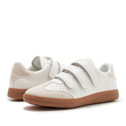 Retro Sneaker for Women Classic Low Top Fashion Sneaker Lightweight Vegan Leather Walking Tennis Shoes2