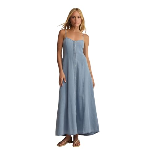 Amazon.com: Z SUPPLY Women's Angel Eyes Twill Midi Dress Lake Blue