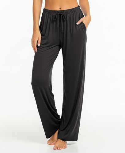 Image of Sexy Basics 3 Pack Buttery Soft Pajama Pants for Women | Comfy Casual Lounge Pajama Bottoms | Drawstring & Pockets Pj