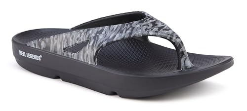 Reel Legends Mens Bound Print Sandals 9 Blue multi2