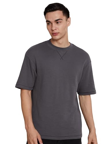 Image of Amazon Brand - Symbol Men's Cotton Blend Oversized Fit T-Shirt