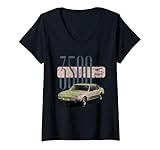 Femme Voiture de Fonction rétro Rover 3500 SD1 de British Motor Motor Heritage T Shirt avec Col en V