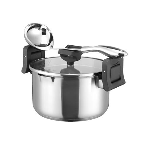 Xgxoz 3L Micro Pressure Cooker - Fast Cooking Cookware, 22cm Non-Stick Microwave Kitchenware, Versatile Small Capacity Universal Stew Pot