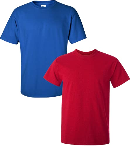 T-shirt coton homme Gildan bleu roi cerise pour le style décontracté de tous les jours