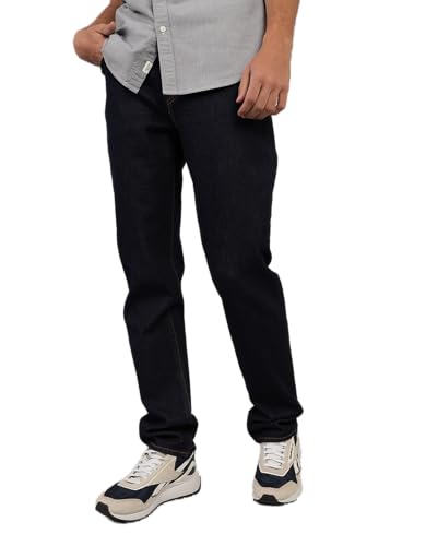 اميريكان ايغل سروال جينز ايزي فليكس + تينسل للرجال بقصة ضيقة ومستقيمة من الفايبر مقاس 38 عرض × 32 طول، لون دارك رينس