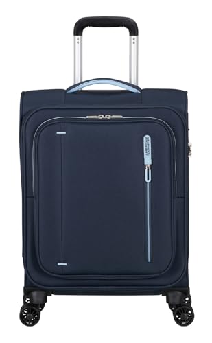 American Tourister Cloudrider 55cm valise cabine bleu marine quatre roues avec cadenas TSA