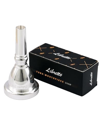 Boquilla Libretto 24AW para tuba bañada en plata de 2 μm con embalaje al aspiradora, diseñada para...