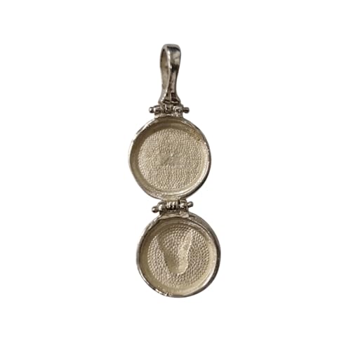 Médaille Vierge Marie en Argent 925, médaillon ouvrant d'exception - 3