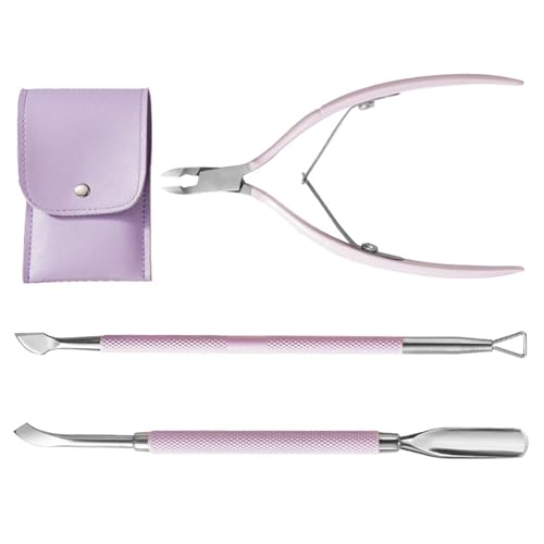 Cuticle Trimmer With Cuticle Pusher Cuticle Remover Cuticle Nipper Cuticle Pusher Cutter Portable Pedicure Manicure Tool