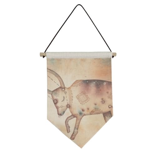 Drapeau en toile Taureau zodiaque pour créer un coin méditation et cosy