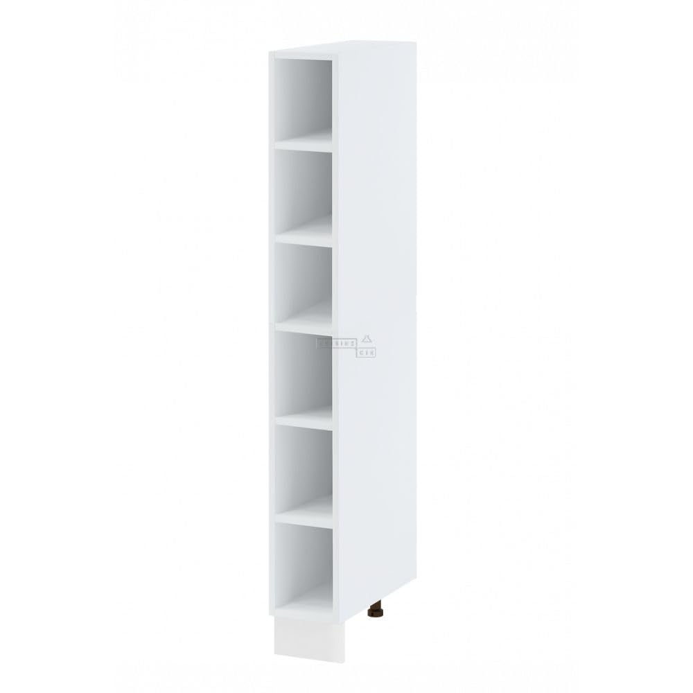 Cuisineandcie - MEUBLE COLONNE DE CUISINE BELLISSI Blanc L 20 cm H 218 cm - Meuble Bas Cuisine Range Bouteille, Placard Cuisine Bas