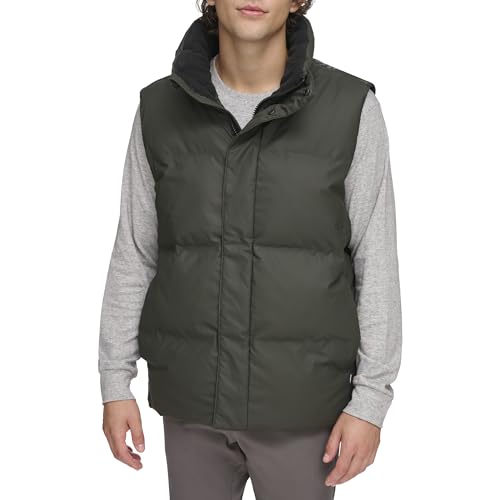 Image of DKNY Men's Quilted Tech Hooded Puffer