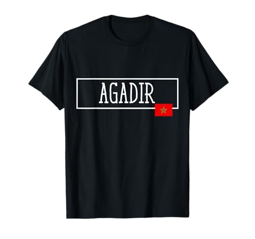 Agadir Marruecos Vacaciones Maruecos Souvenir Mujer Hombre Camiseta