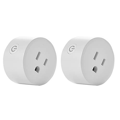 Wifi Smart Socket,Smart Plug,Smart life WiFi Plug,Outlet Compatible with Alexa and Google Home,Only 2.4G WiFi, No Need Hub,10A ，2/4 pieces ，for Home/Office (2)