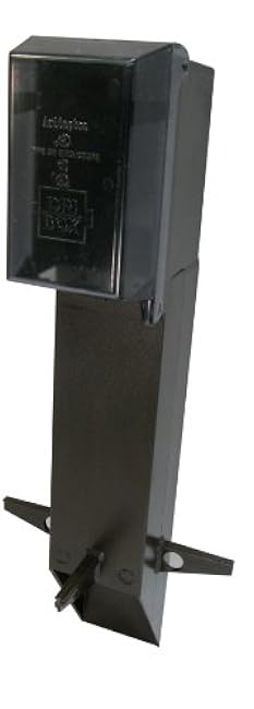 GPD19BR-1 Gard-N-Post Low-Profile Outdoor Landscape Lighting Post Enclosure with Outlet Cover, 19.5-Inch, Bronze, 1-Pack